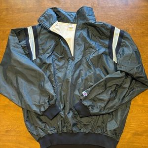 Cliff Keen, size large, navy blue vintage windbreaker